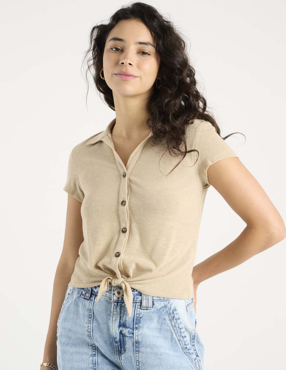 Blusa manga corta para mujer 2