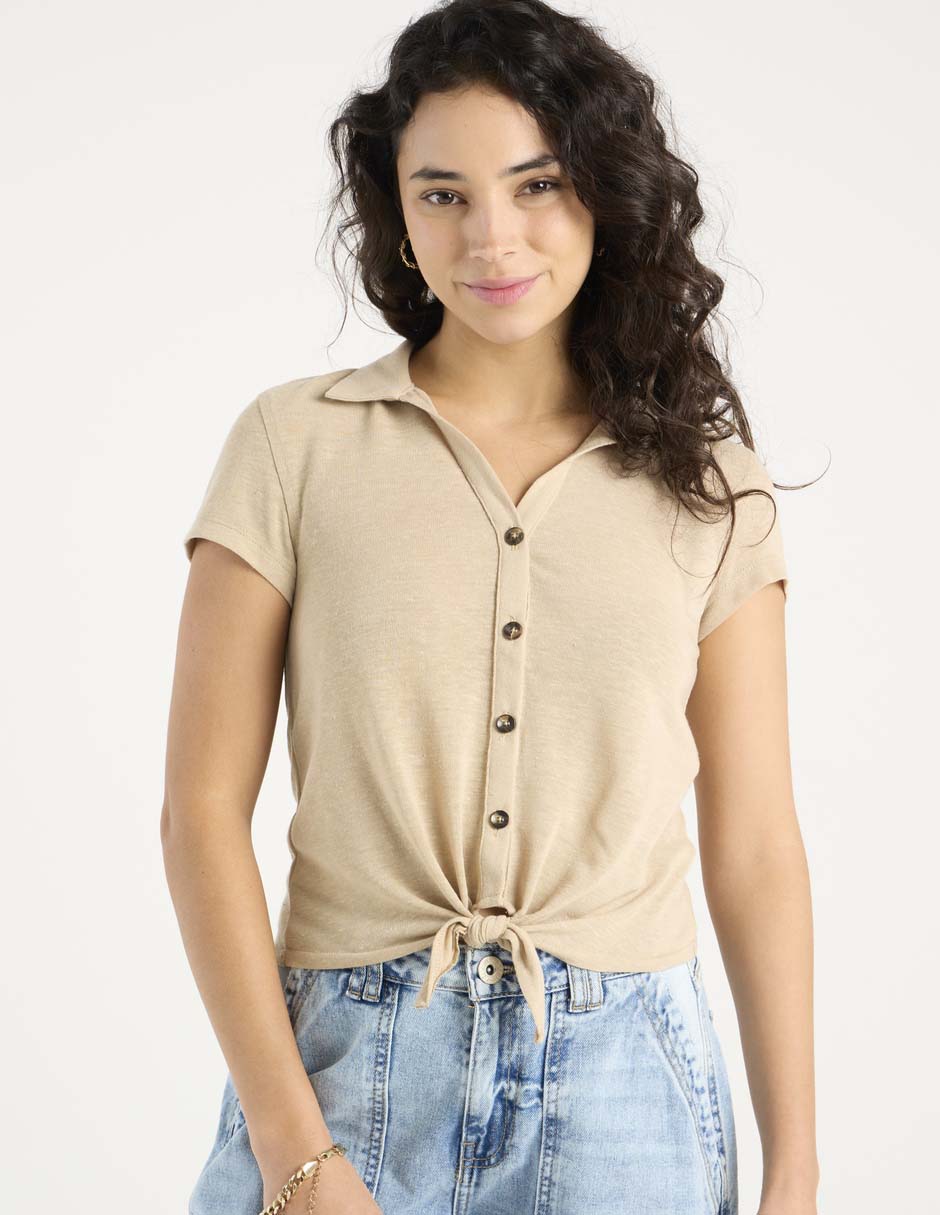 Blusa manga corta para mujer 3