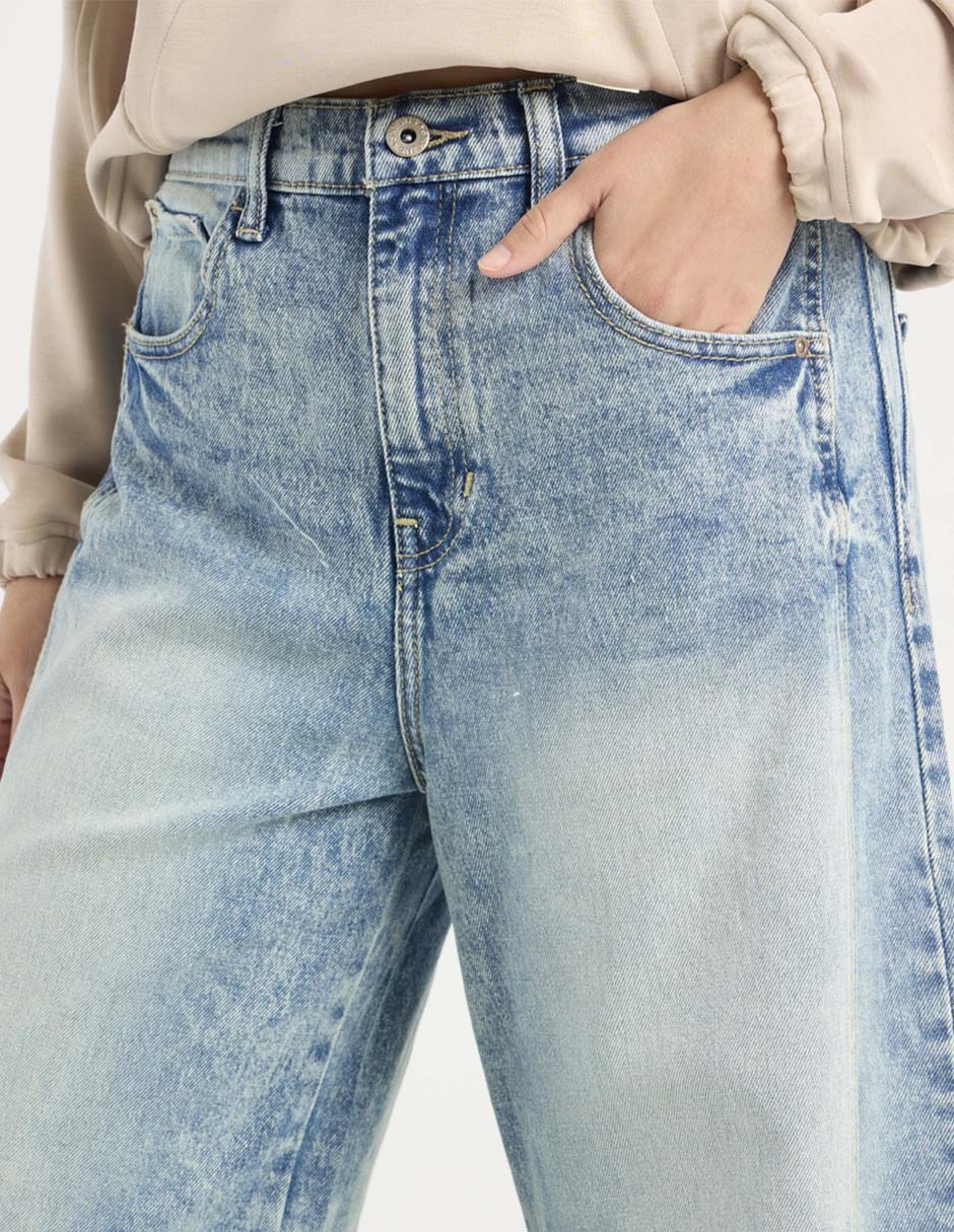 Jeans relaxed barrel para mujer 9