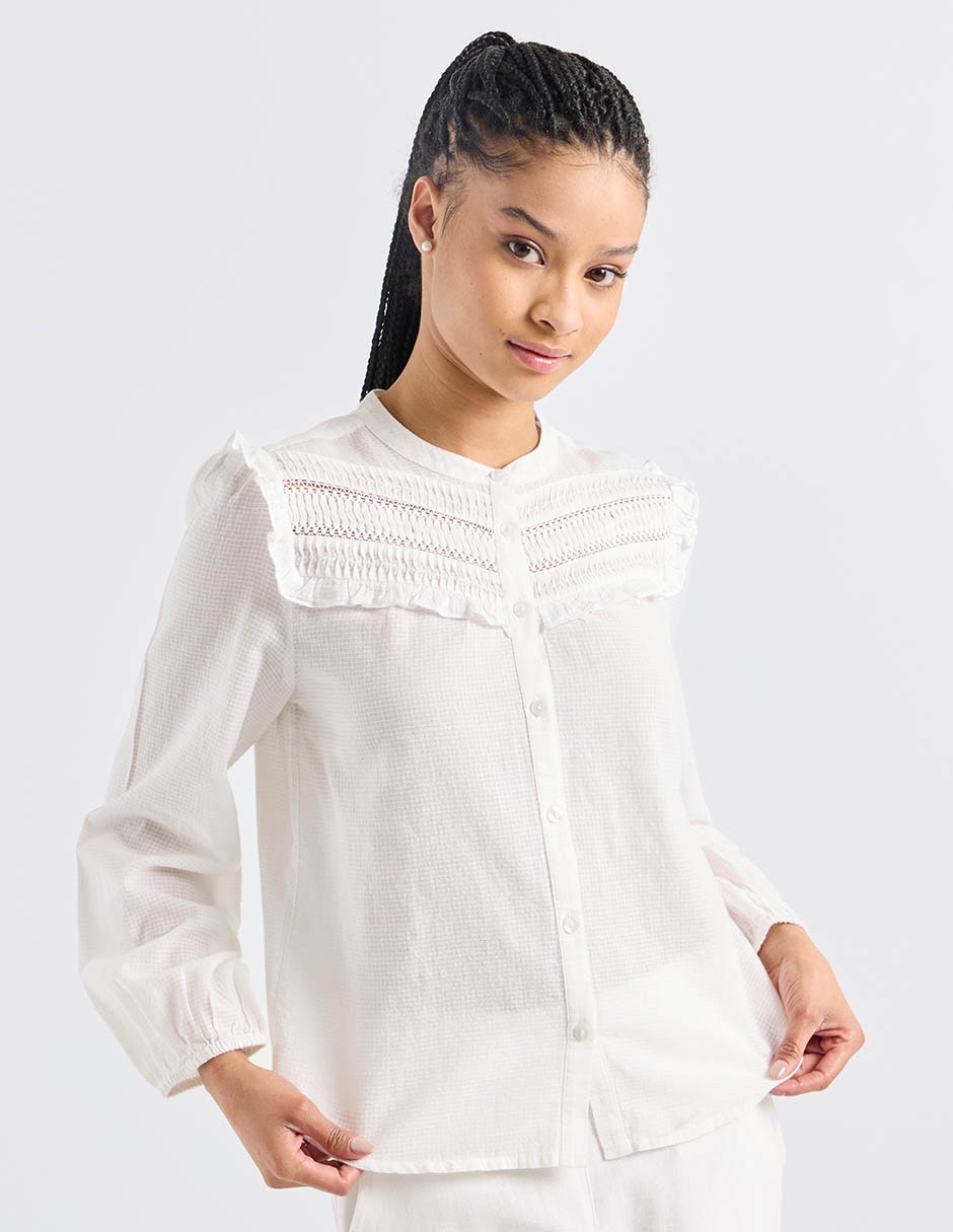 Blusa manga larga para mujer 1