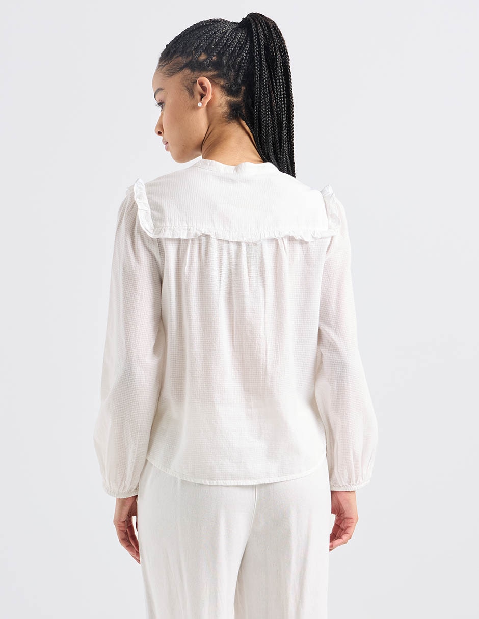 Blusa manga larga para mujer 11