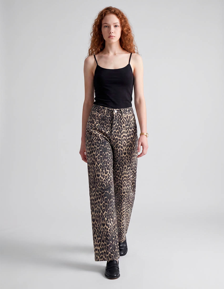 Jeans straight that's it corte cintura para mujer