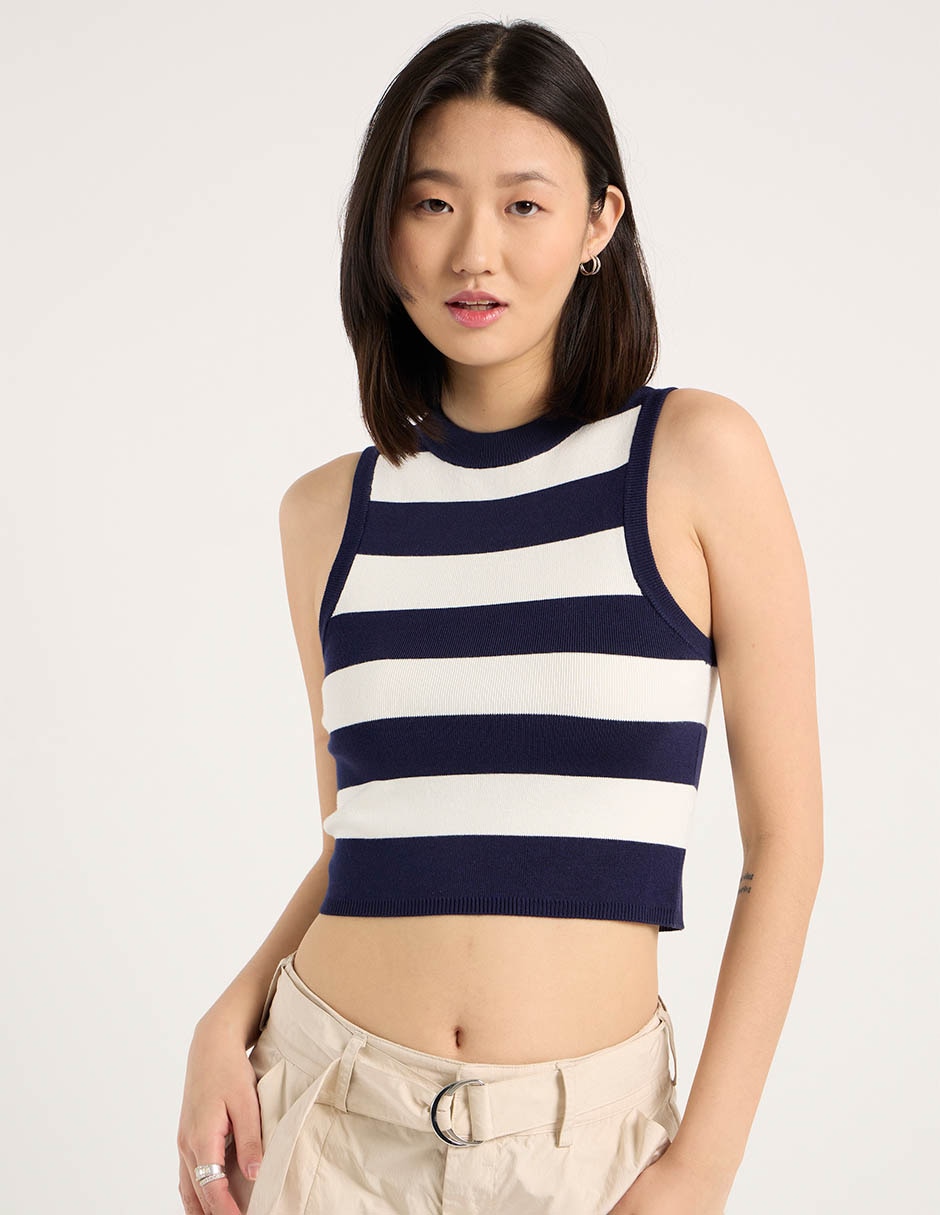 Top cuello redondo escote regular 2