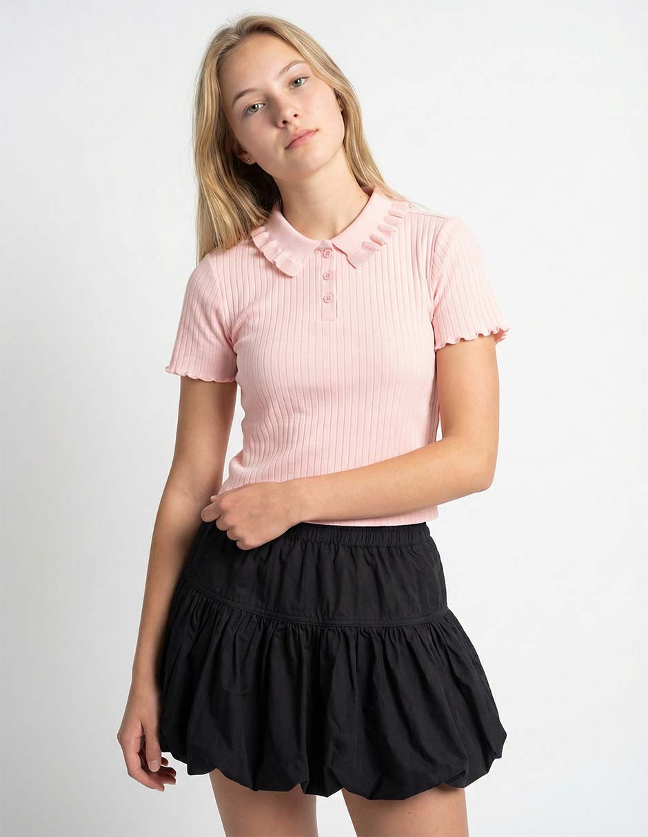 Playera tipo polo para mujer