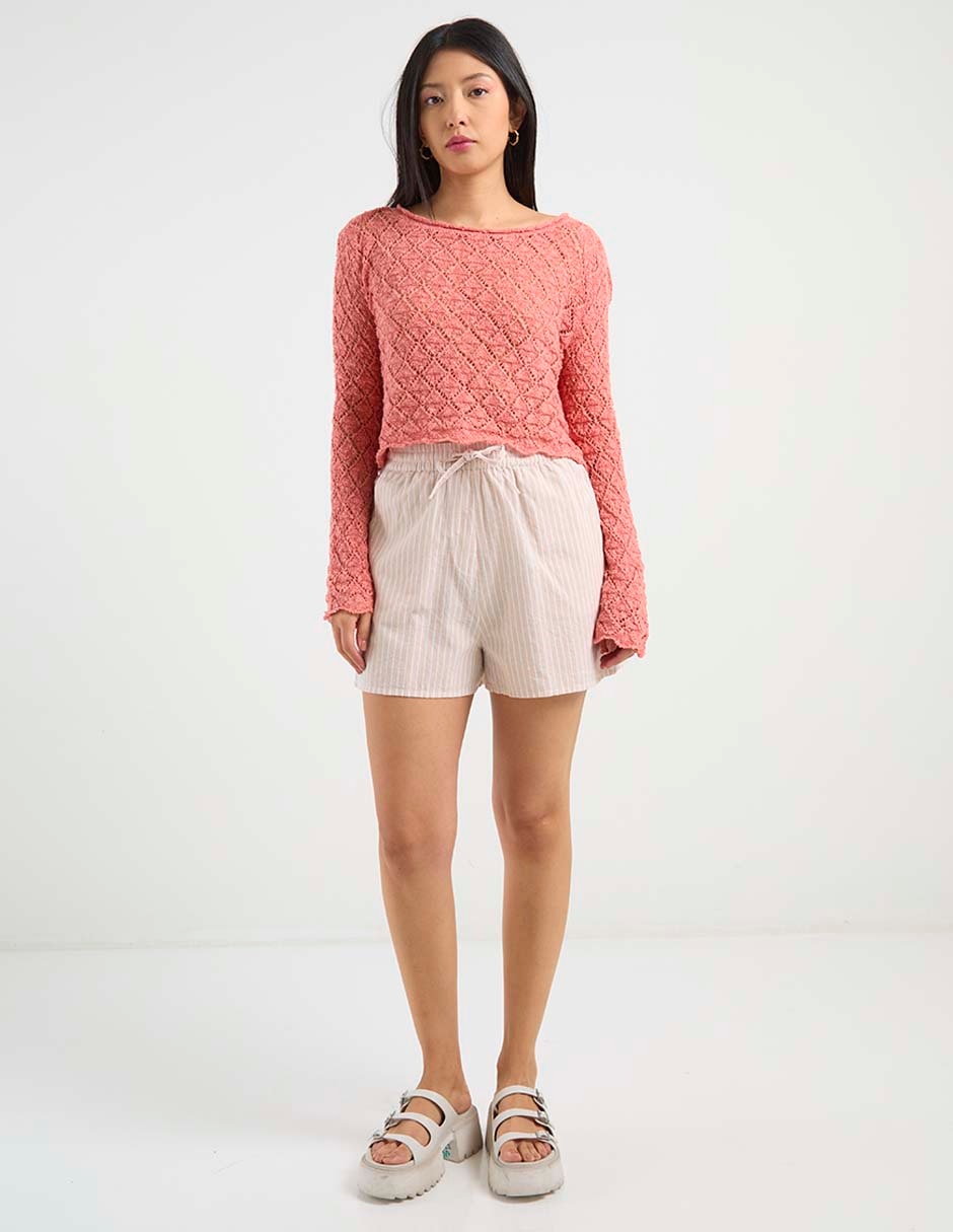 Suéter cuello redondo para mujer 5
