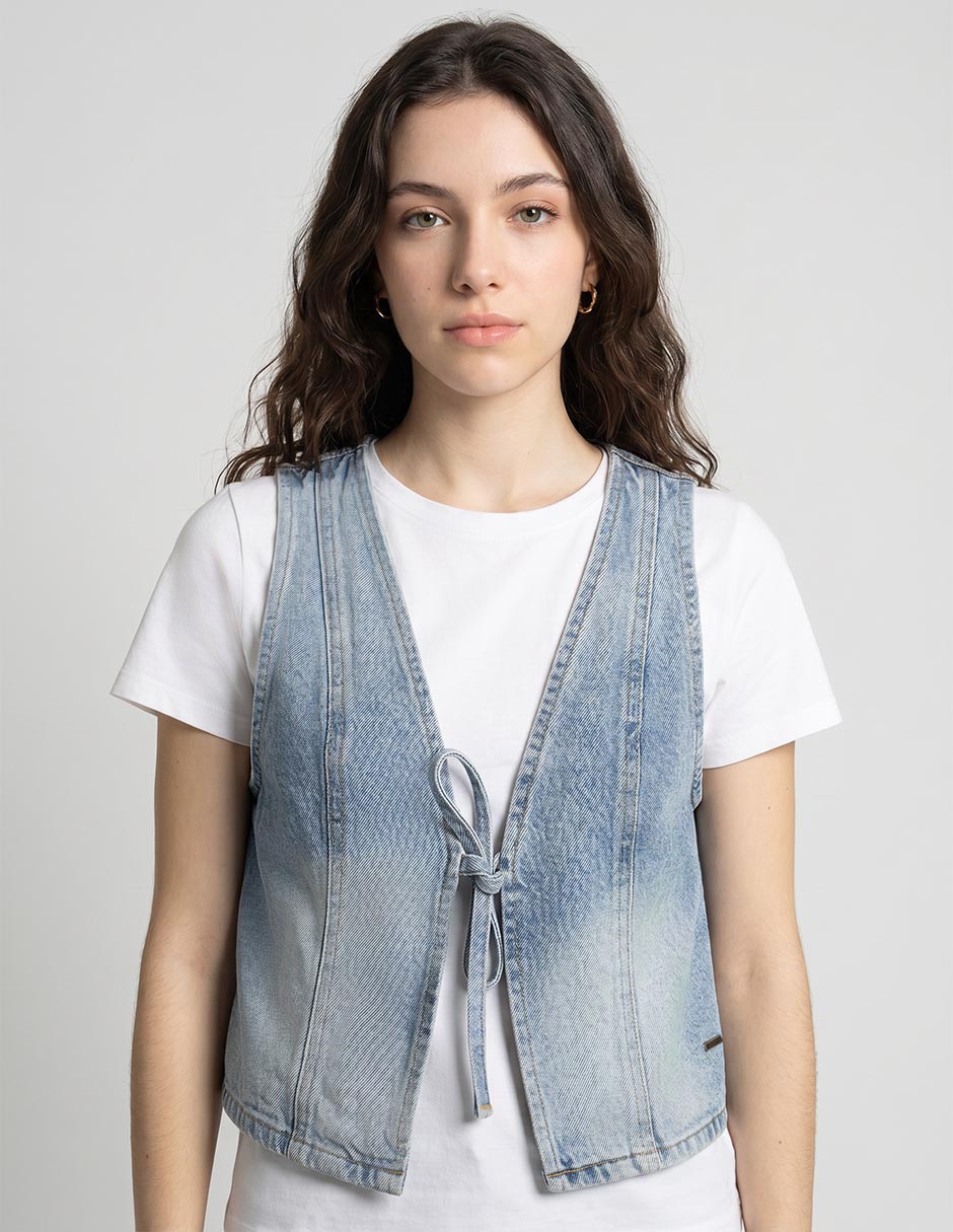 Chaleco de mezclilla para mujer 3