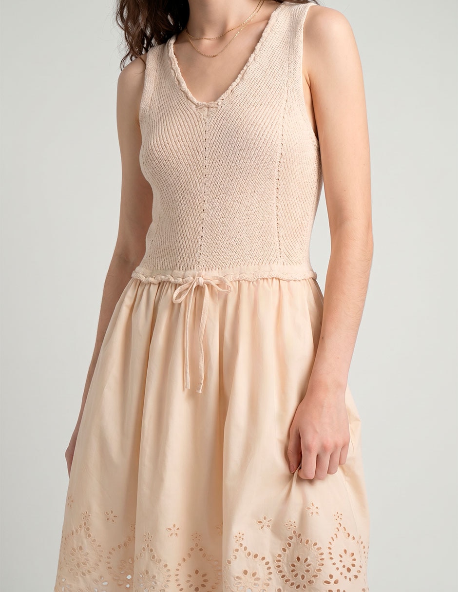 Vestido a la rodilla casual para mujer 4