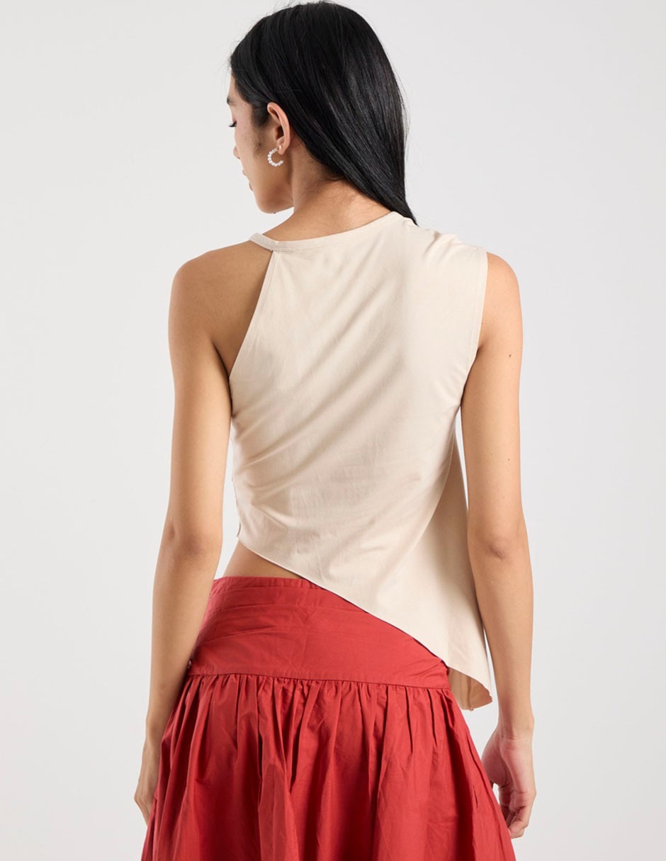 Top cuello redondo tirante delgado 2