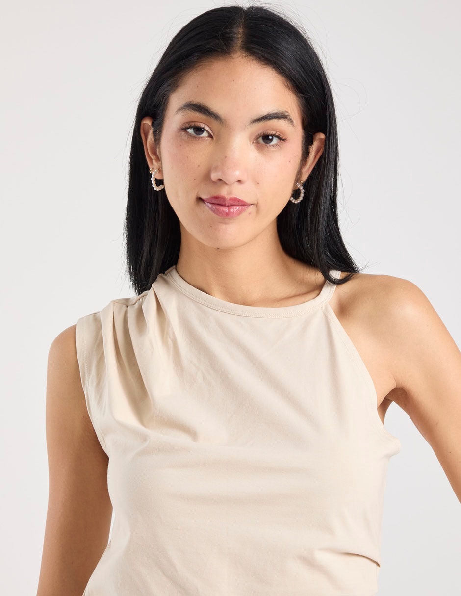 Top cuello redondo tirante delgado 3
