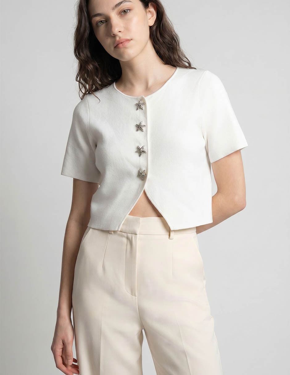 Blusa manga corta para mujer 3