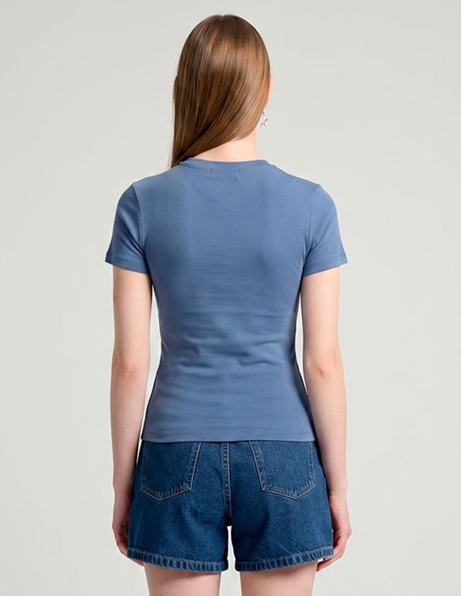 Playera manga corta cuello redondo mujer 2