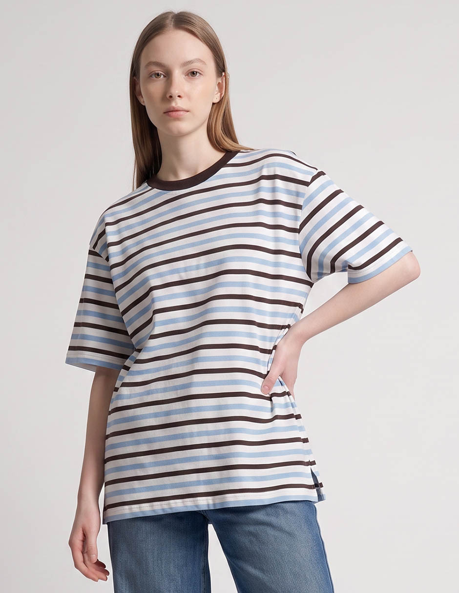 Playera manga corta cuello redondo para mujer Playera manga corta cuello redondo para mujer
