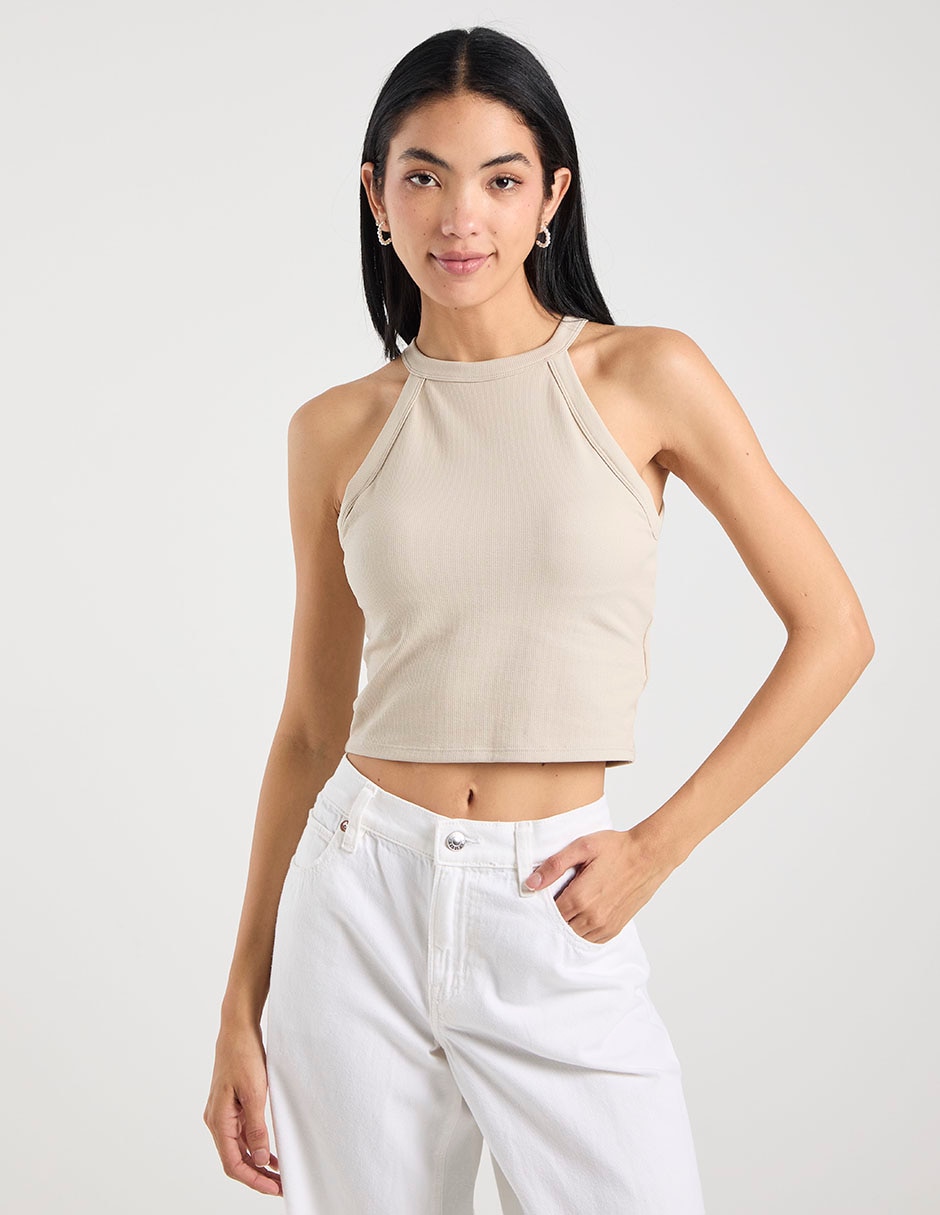 Top cuello redondo Top cuello redondo