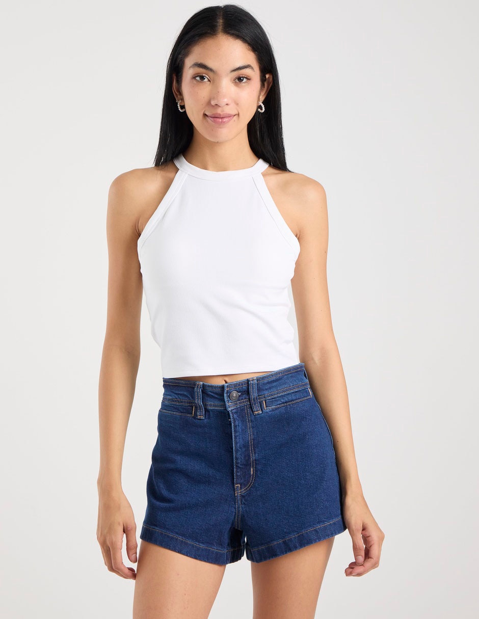Top cuello redondo Top cuello redondo