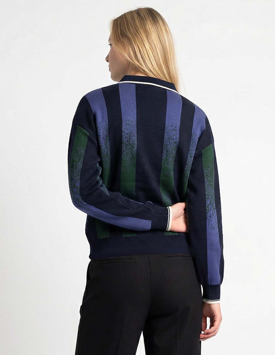 Suéter cuello polo para mujer 5