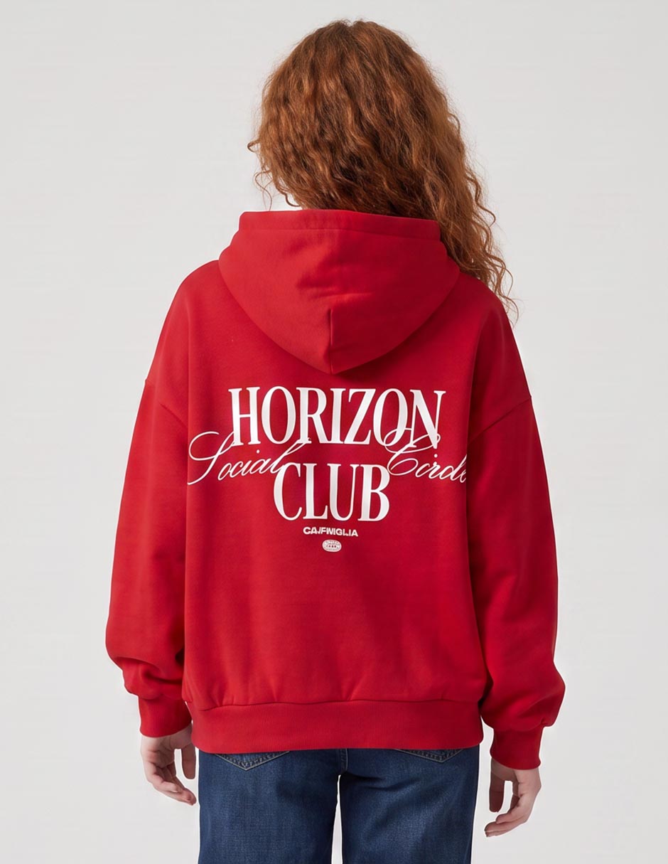 Sudadera con capucha y bolsa para mujer 2