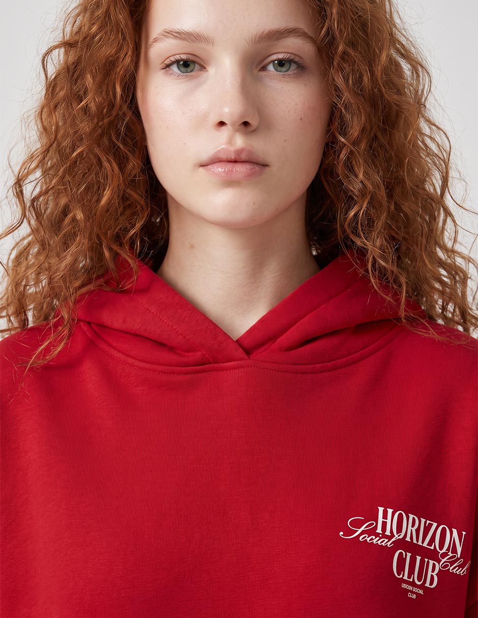 Sudadera con capucha y bolsa para mujer 3