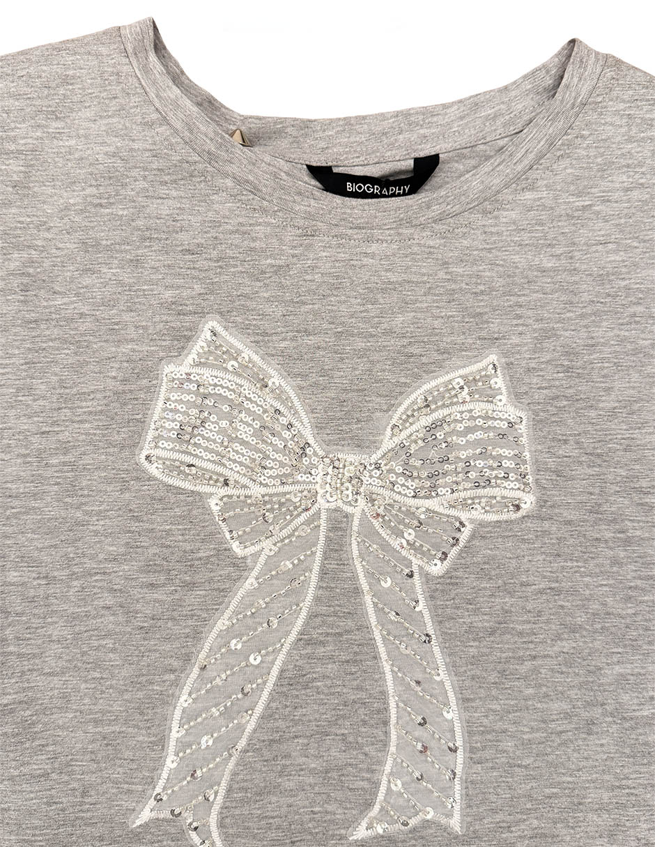 Playera manga corta playera cuello redondo para mujer 5