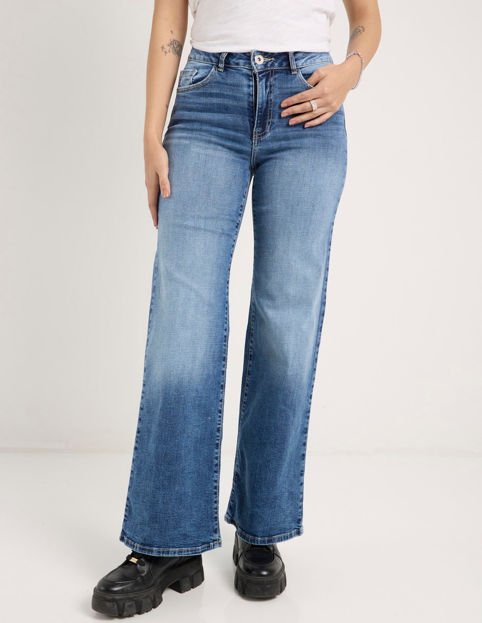 Jeans wide leg para mujer 1