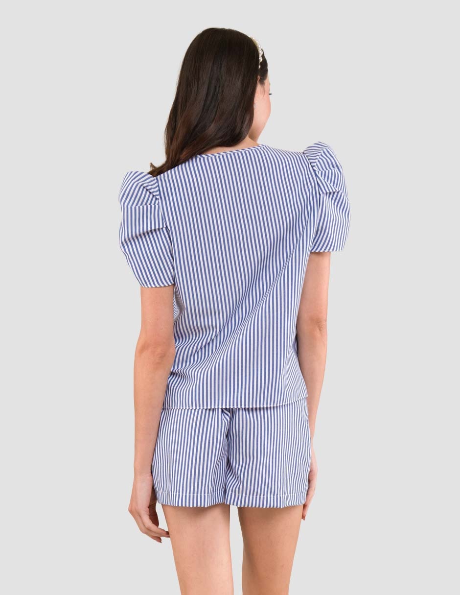 Blusa manga corta para mujer 4