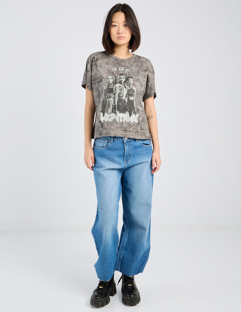 Playera manga corta cuello redondo para mujer 8
