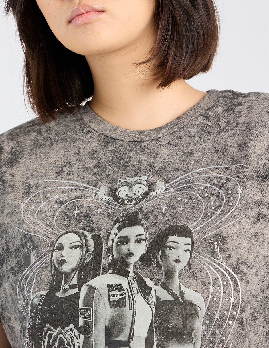 Playera manga corta cuello redondo para mujer 9