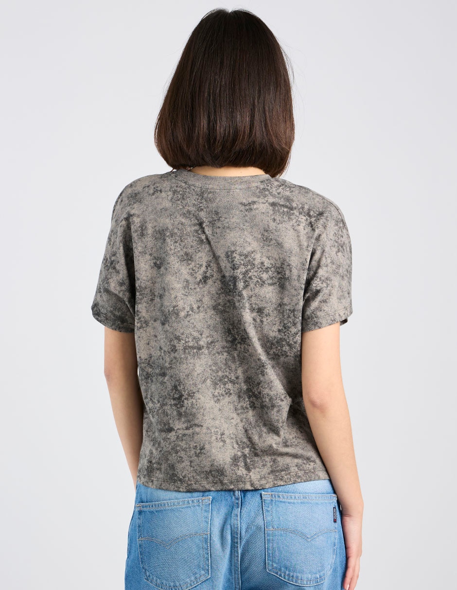 Playera manga corta cuello redondo para mujer 11