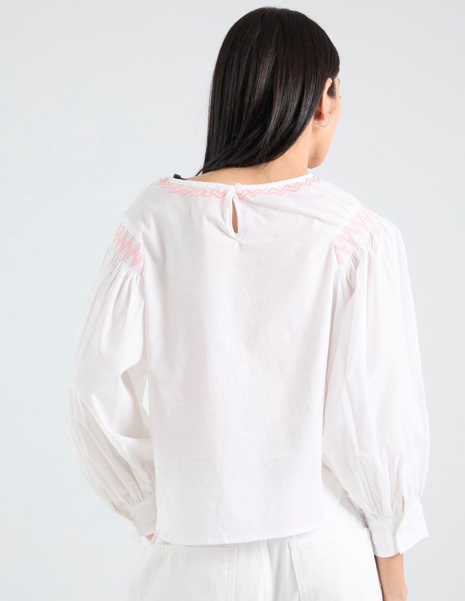 Blusa manga corta para mujer 6