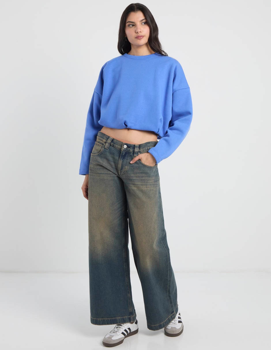 Jeans acampanado pacsun corte cintura para mujer