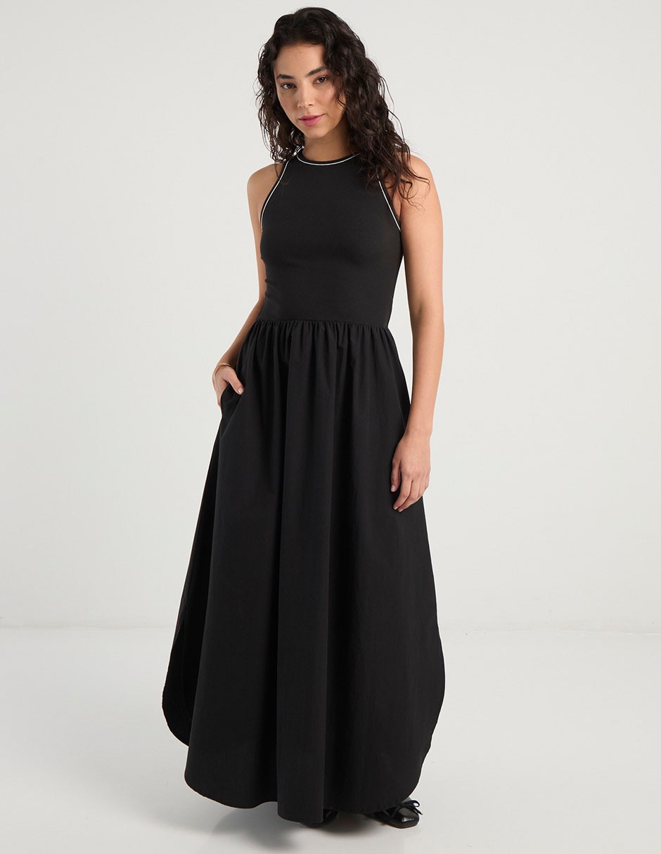 Vestido largo casual para mujer