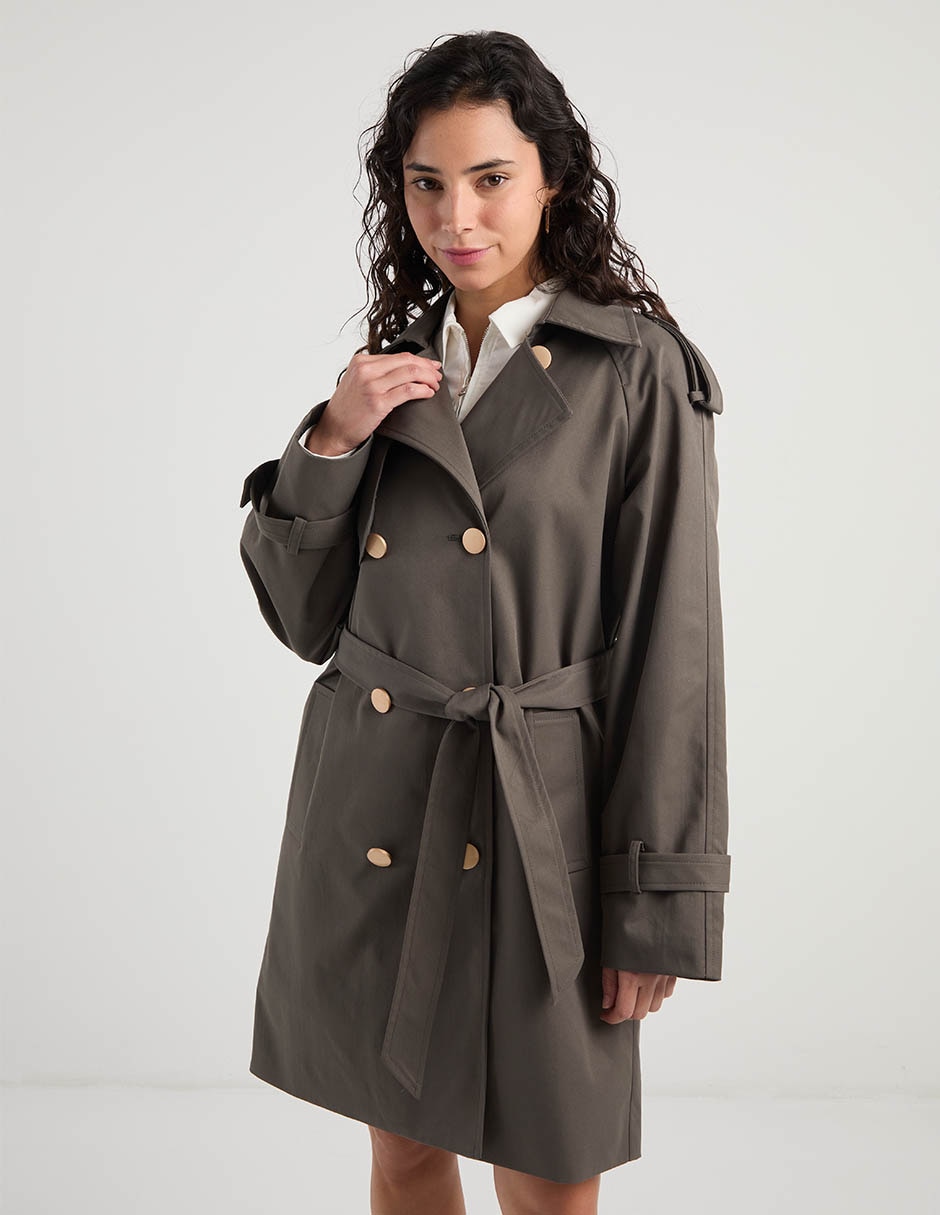 Gabardina con bolsillos para mujer Gabardina con bolsillos para mujer