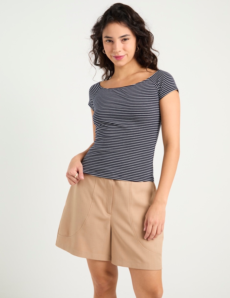Blusa manga corta para mujer 8