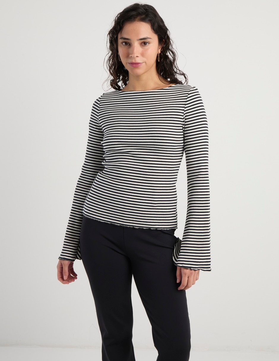 Blusa manga larga para mujer 7