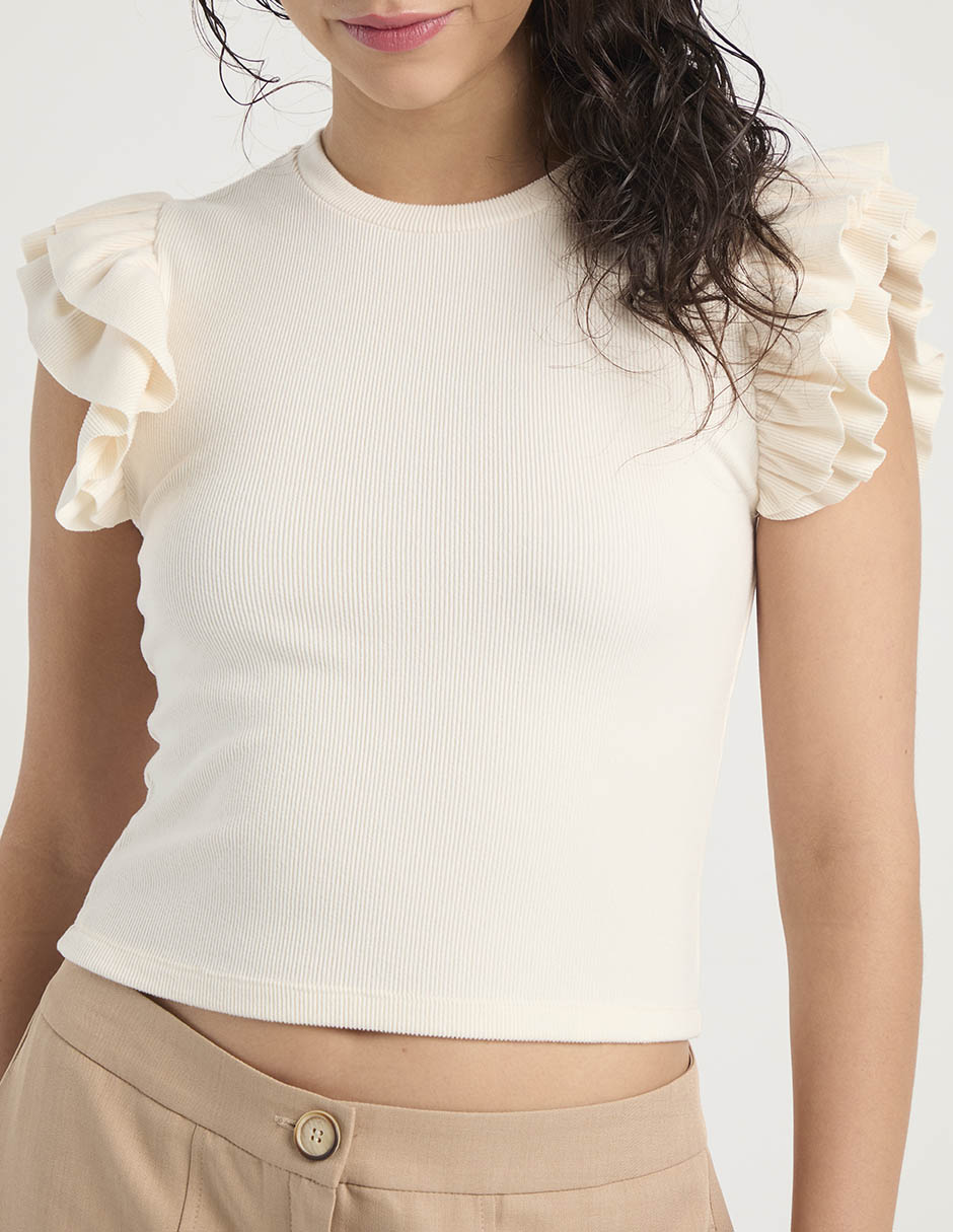 Blusa manga corta para mujer 13