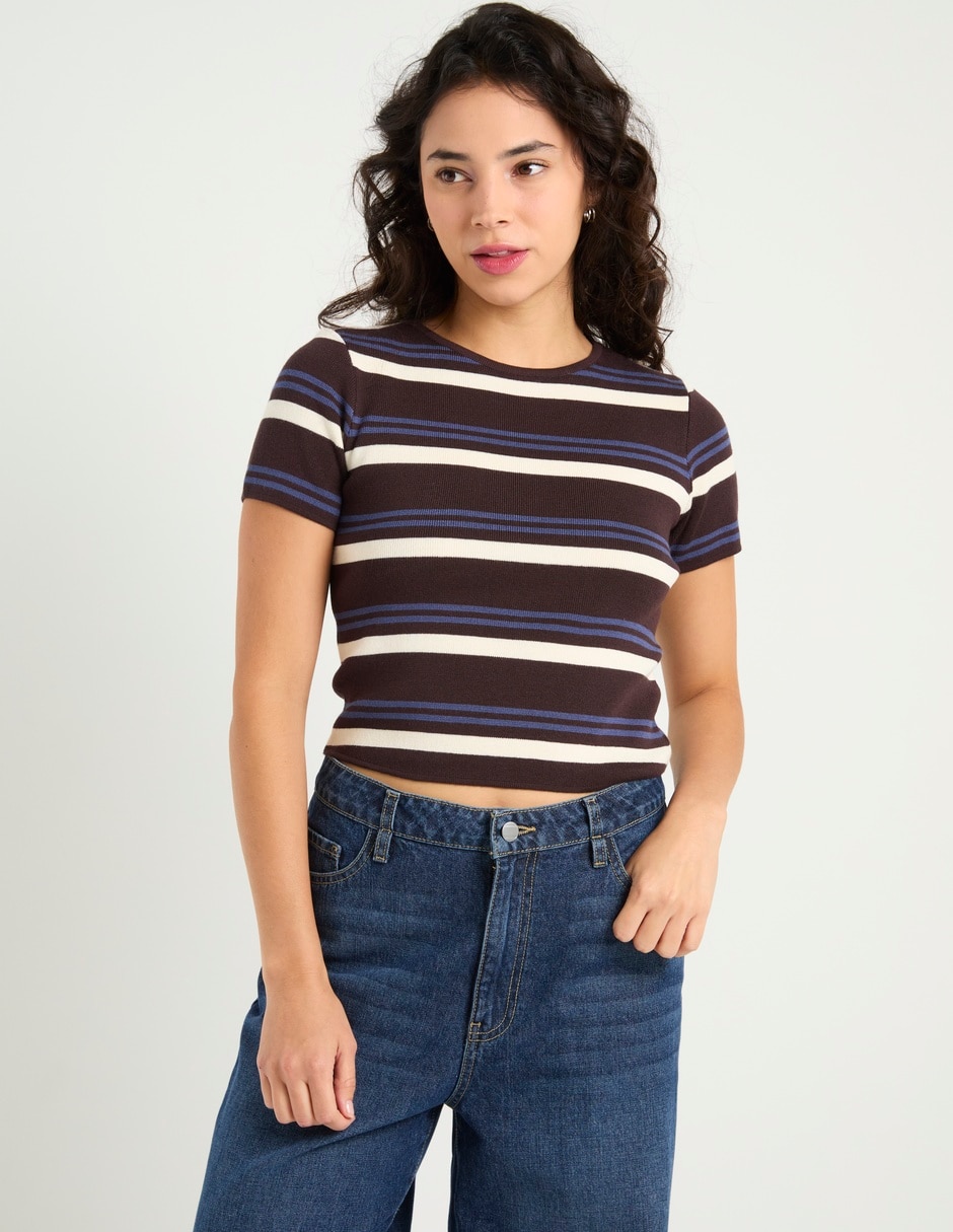 Playera manga corta That's It cuello redondo para mujer