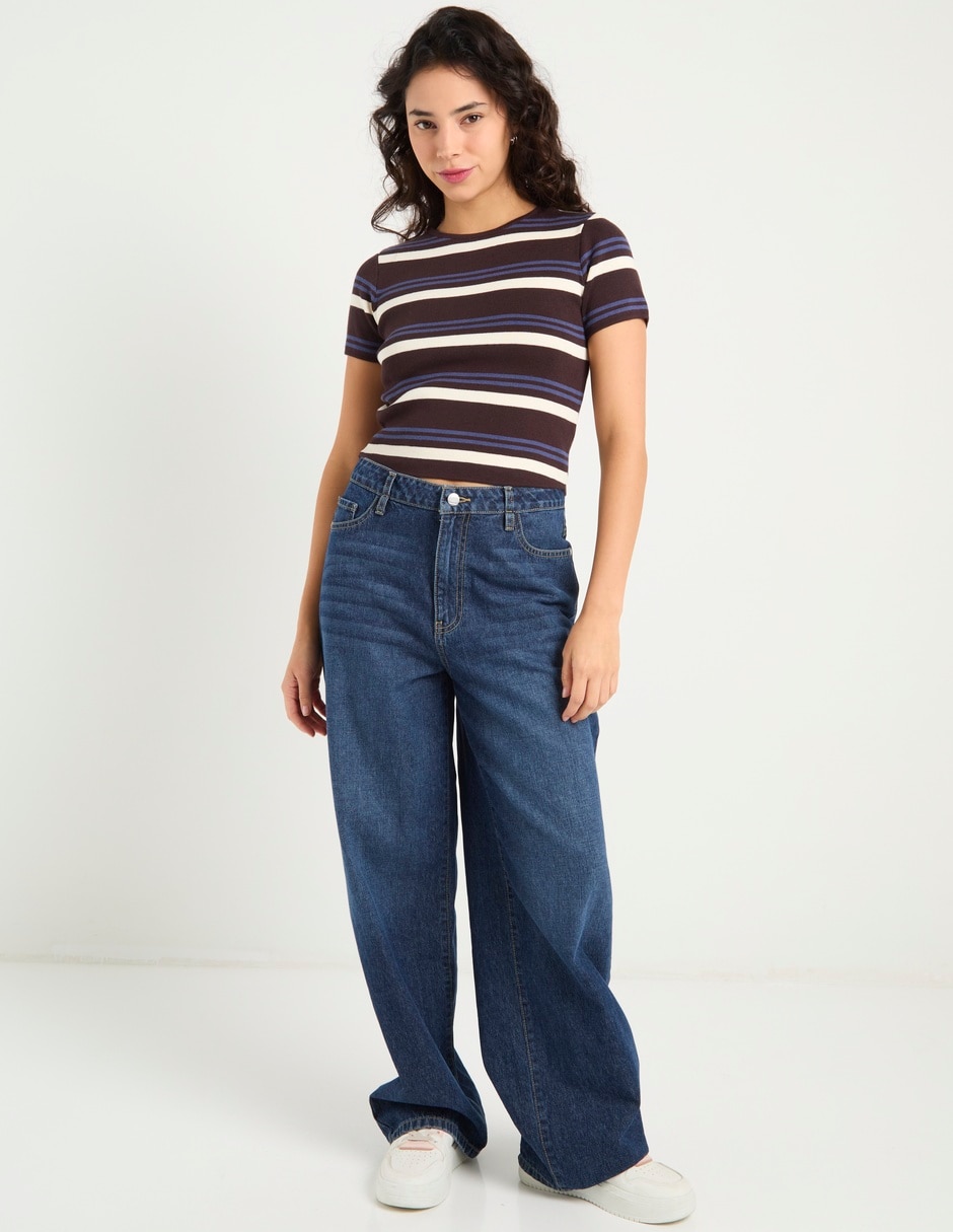 Playera manga corta That's It cuello redondo para mujer