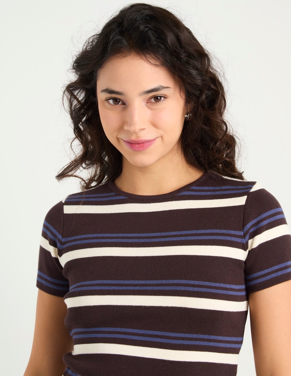 Playera manga corta That's It cuello redondo para mujer