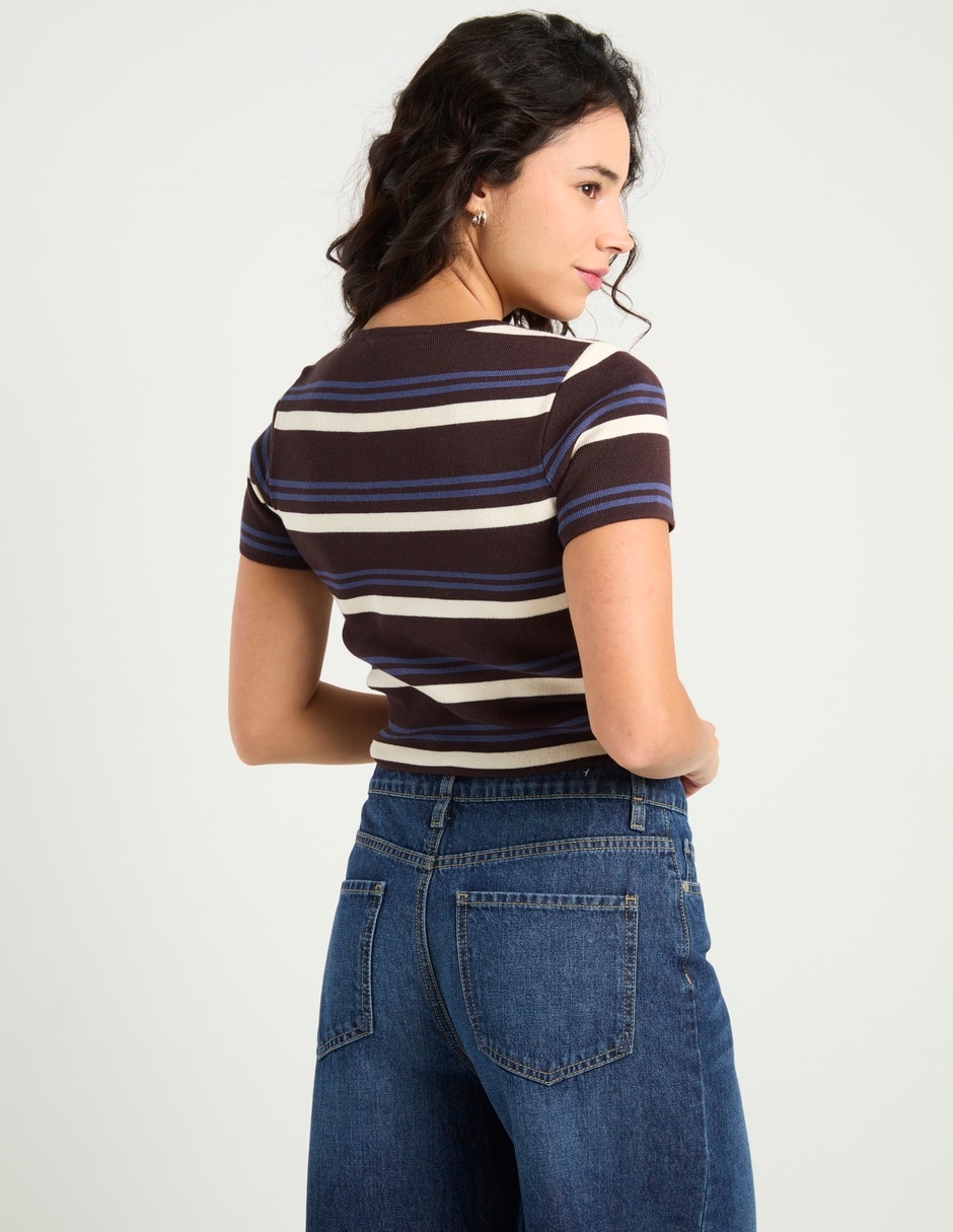 Playera manga corta That's It cuello redondo para mujer