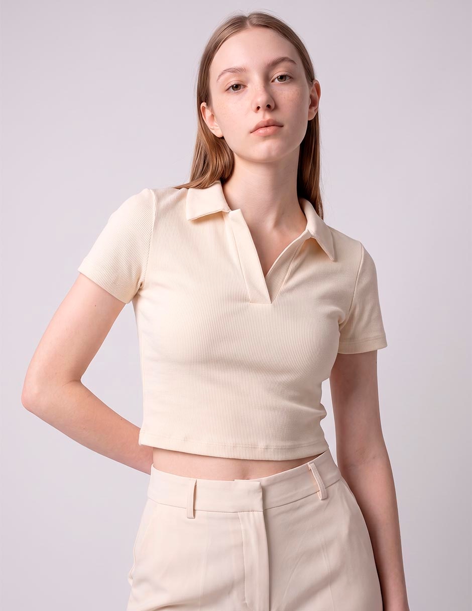 Playera tipo polo para mujer 2