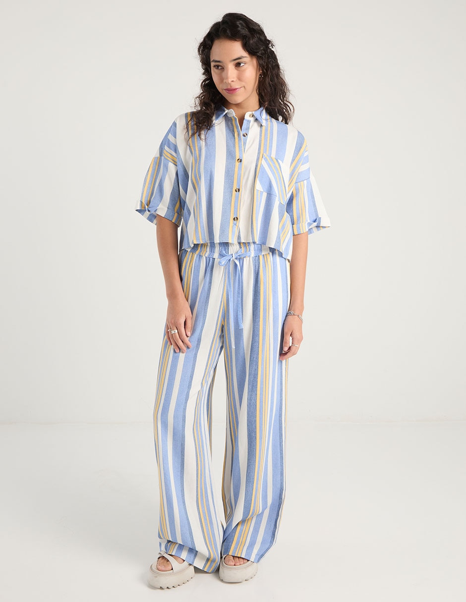 Blusa manga corta para mujer 7