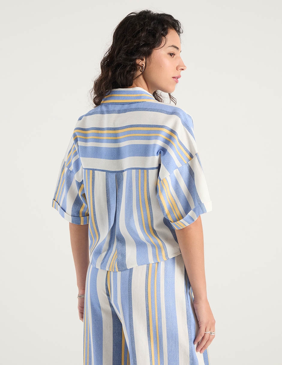 Blusa manga corta para mujer 11