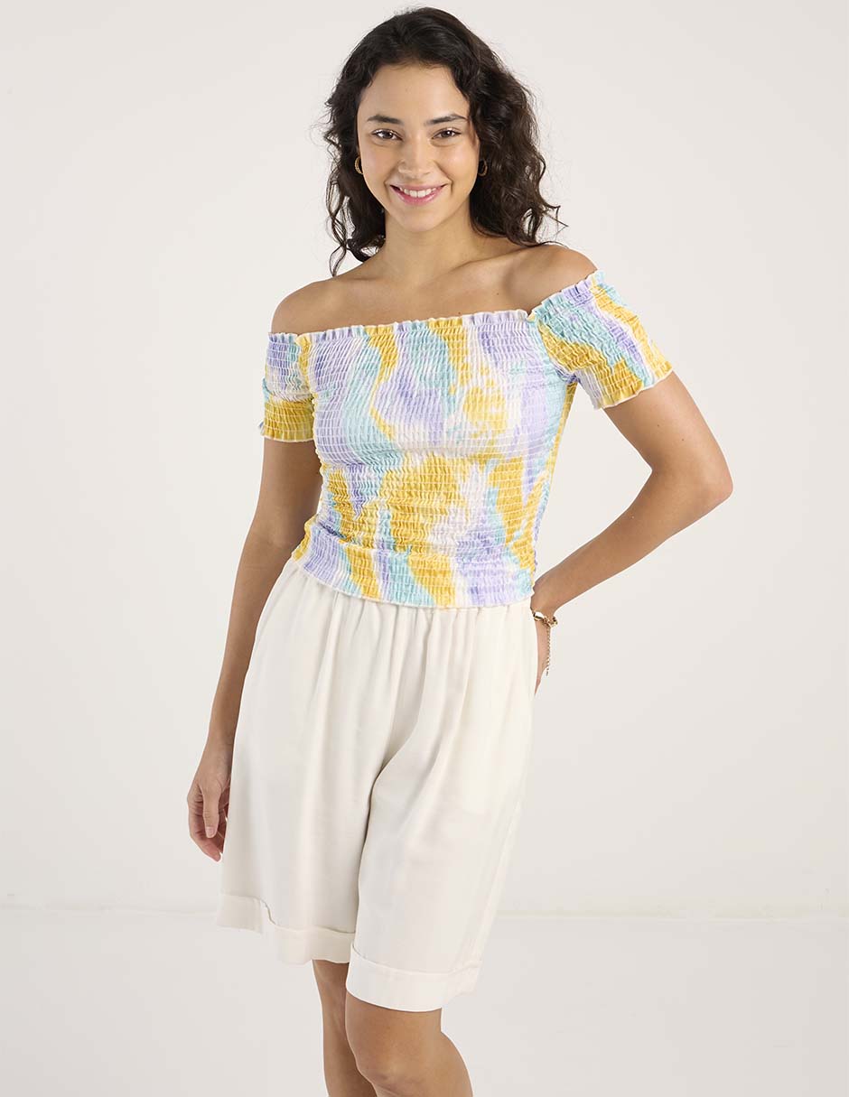 Blusa manga corta para mujer 1