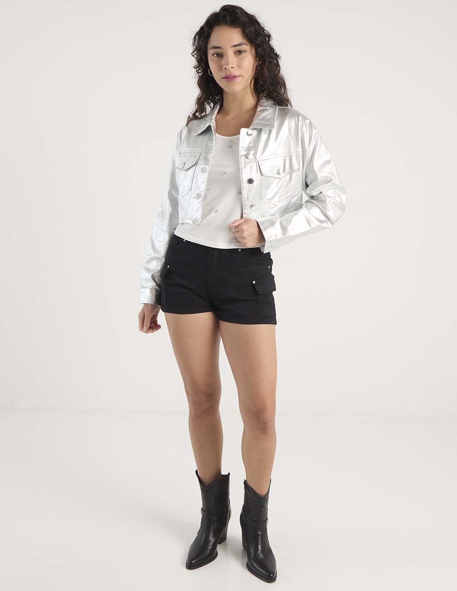 Playera manga corta cuello redondo para mujer 8
