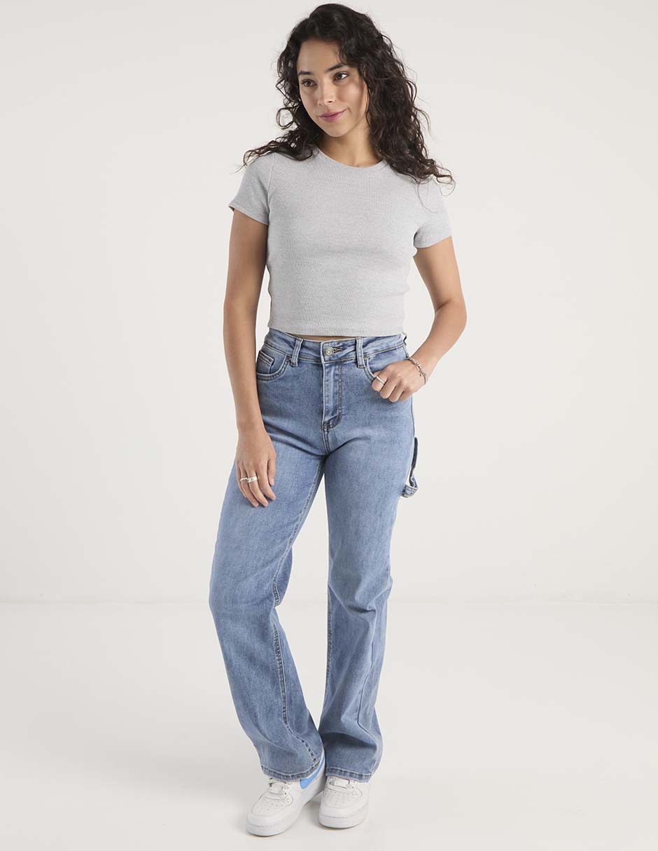 Jeans carpenter straight para mujer 8