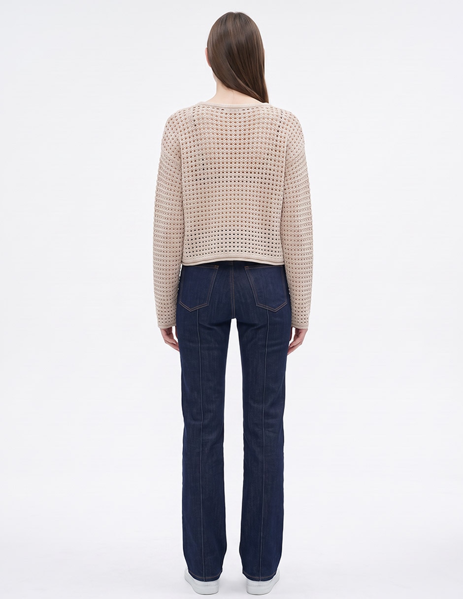 Suéter cuello redondo para mujer 4