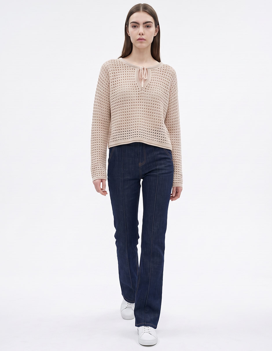 Suéter cuello redondo para mujer 3