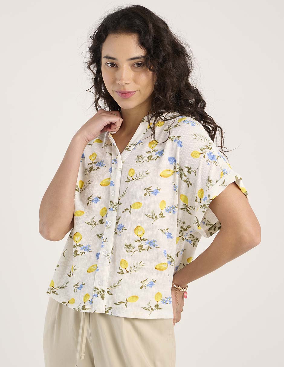 Blusa manga corta para mujer 7