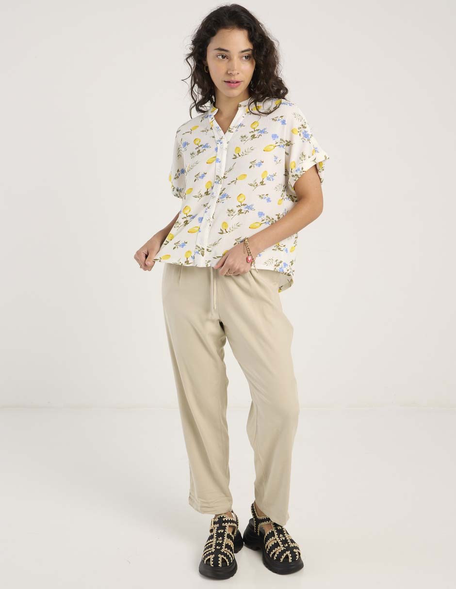 Blusa manga corta para mujer 8
