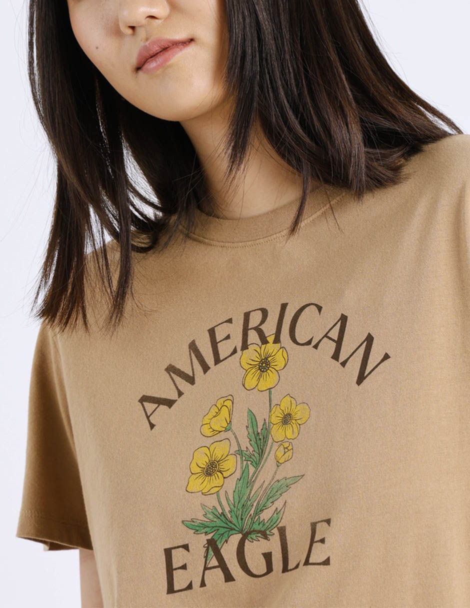 Playera manga corta cuello redondo para mujer 4