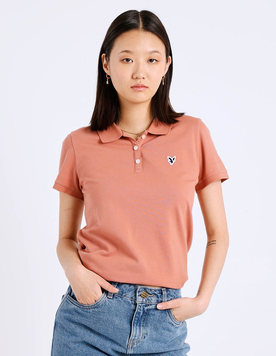 Playera tipo polo para mujer
